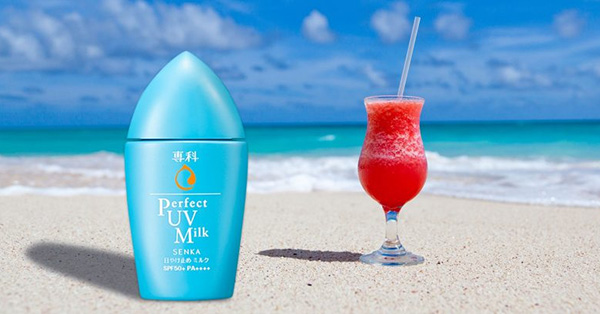 Kem chống nắng cho da dầu Senka Perfect UV Milk SPF50+/ PA++++