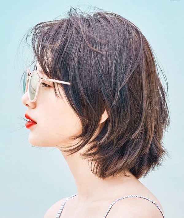 Tóc Blunt Bob tỉa layer