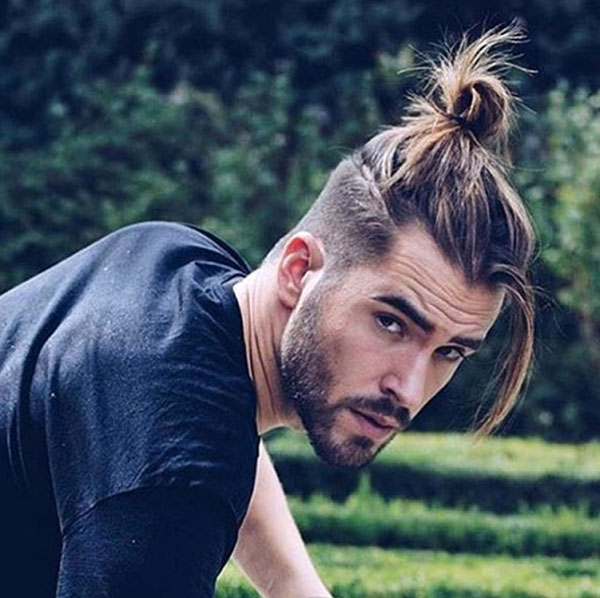 Man bun undercut