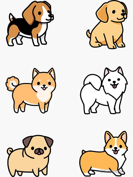 Sticker chó dễ dàng vẽ - Kỷ Nguyên Làm Đẹp