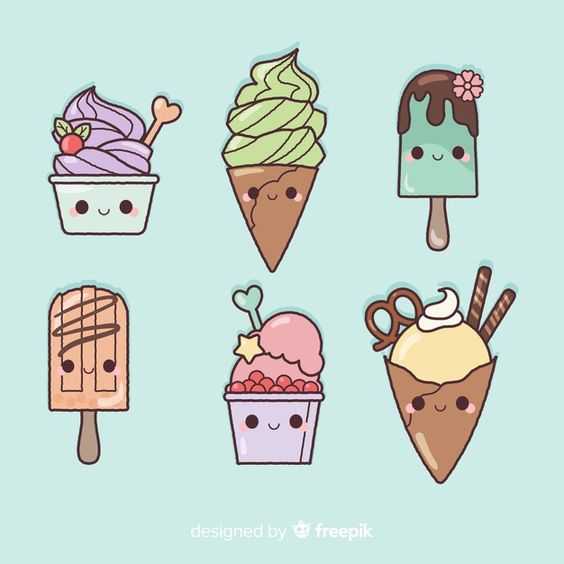 Top 10 hình vẽ sticker cute kem đẹp nhất và đang hot