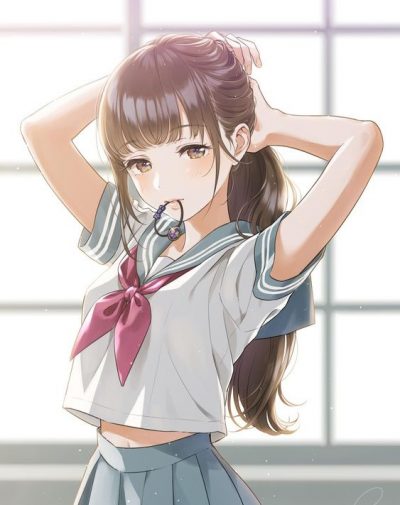 Bạn yêu thích thế giới anime và những cô gái xinh đẹp? Hãy xem ảnh anime nữ buộc tóc đẹp lung linh này. Tóc buộc gọn gàng nhưng vẫn toát lên vẻ nữ tính và gợi cảm, hứa hẹn sẽ khiến bạn thích thú và say mê.
