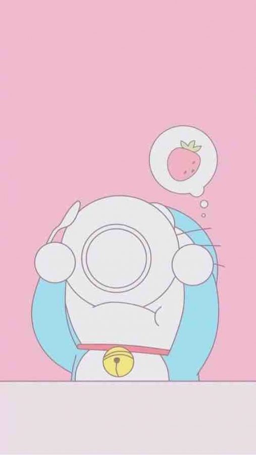 Doraemon đang ăn
