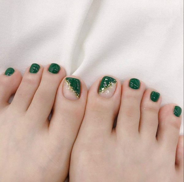 Cập nhật 90 mẫu nail màu xanh rêu đính đá tuyệt vời nhất  thdonghoadian