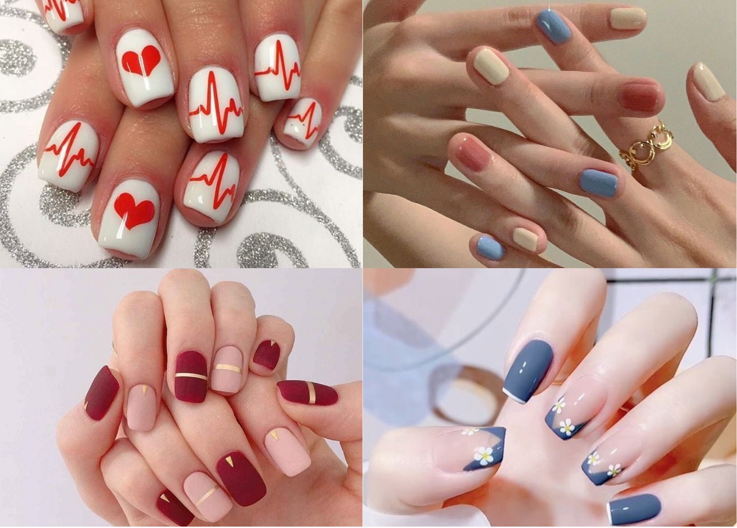 Top hơn 85 mẫu nail đẹp vuông siêu đỉnh  cdgdbentreeduvn